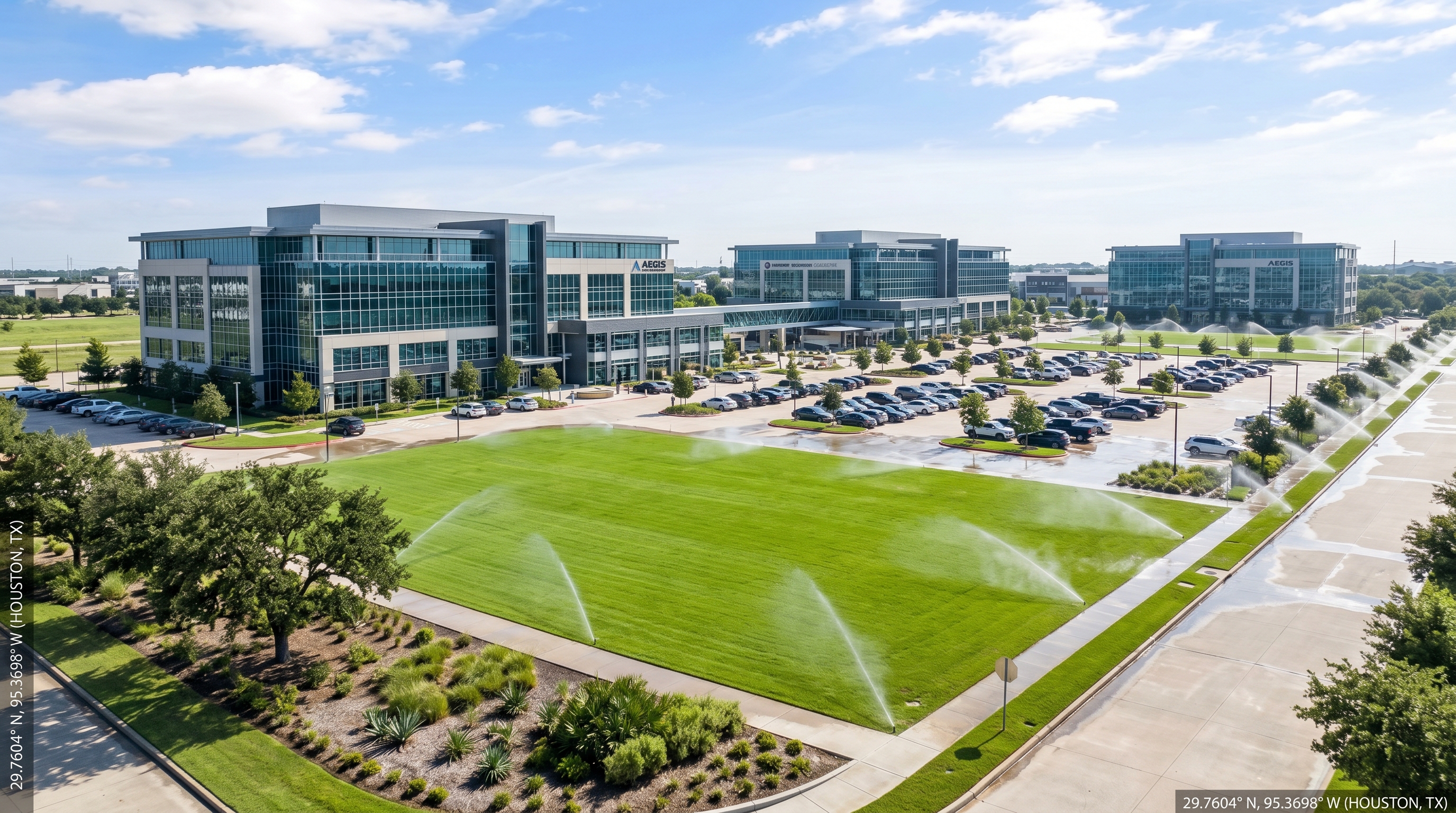Sistemas de riego para grandes desarrollos comerciales en Cleveland Texas